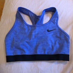 Purple blue Nike sports bra